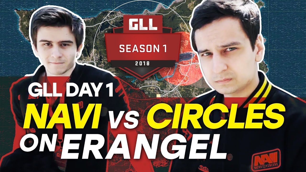 GLL День 1 - NAVI против кругов на Erangel
