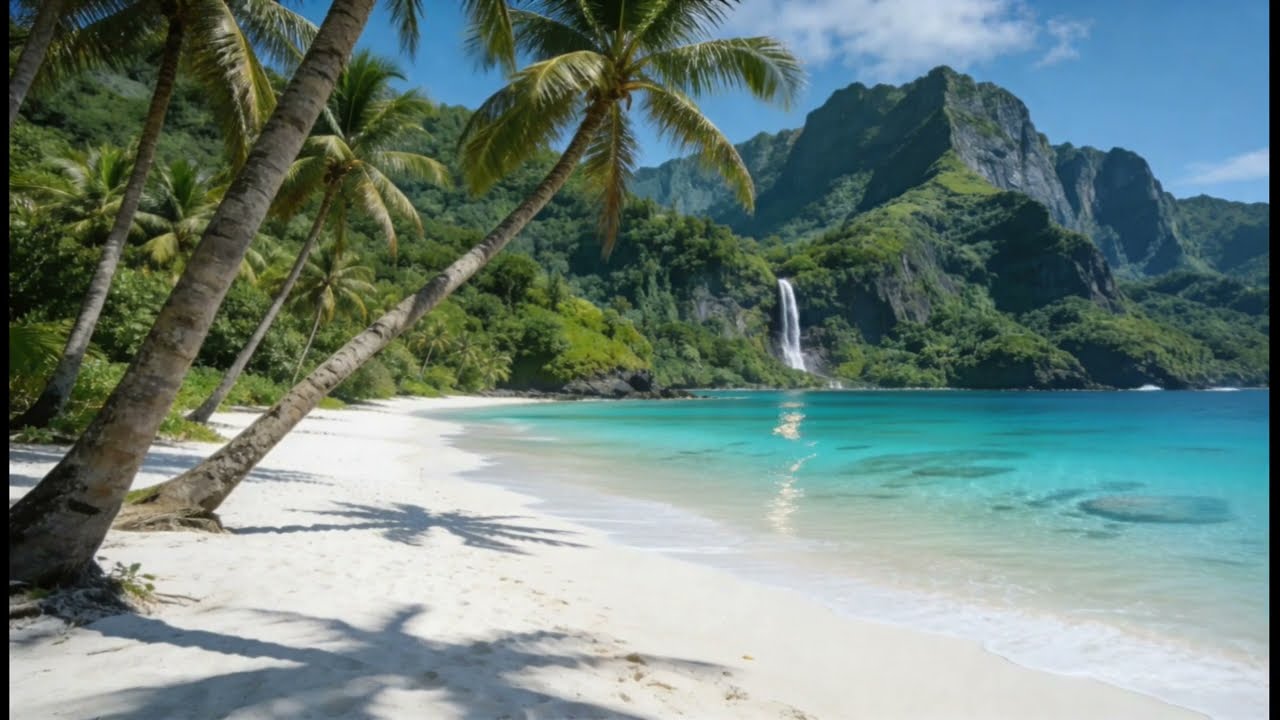 Dub Reggae Mix — Tropical Beach & Waterfall 🌊 Deep Chill Dub | Dubwave