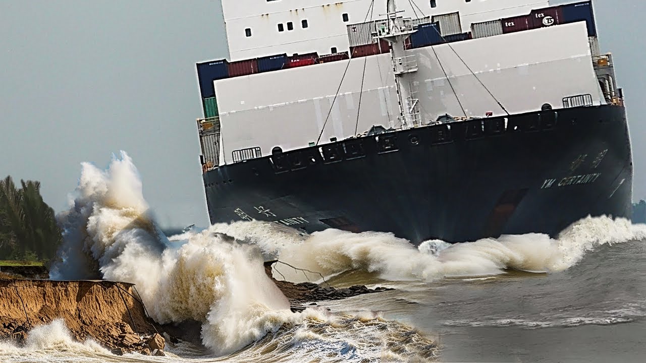 YM Giant Maneuver Sparks Heavy Waves#shipspotting