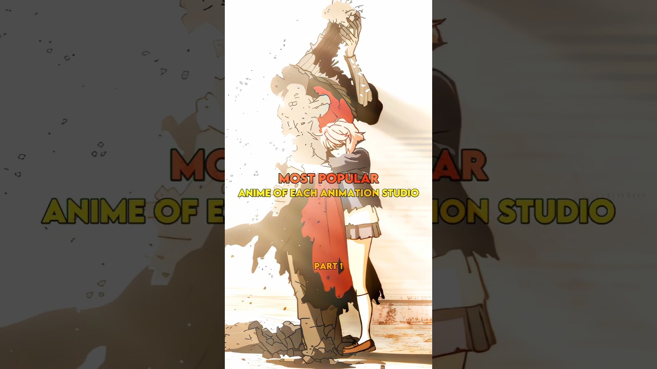 Most popular anime of each animation studio 😘❤️‍🩹 