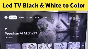 Fix android tv black & white screen | Led tv black and white picture problem