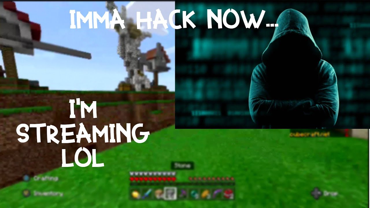 A HACKER KILLED ME ON STREAM Minecraft Skywars YouTube
