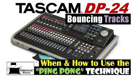 Tascam DP24/DP32 Digital Portastudio: Bouncing Tracks