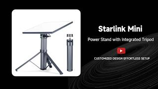 Starlink Mini Power Stand with Integrated Tripod – Up to 6H All-Day Power