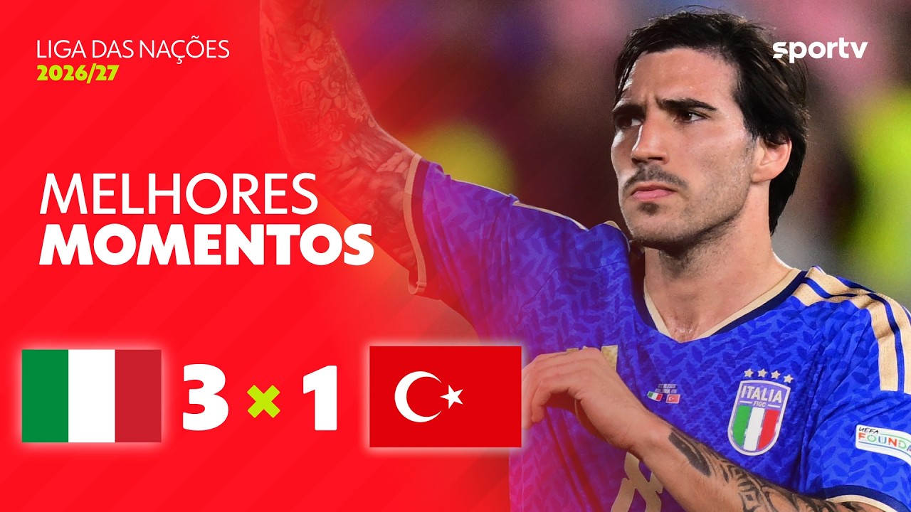 ITÁLIA 3 X 1 TURQUIA | MELHORES MOMENTOS | 4ª RODADA LIGA DAS NAÇÕES DA UEFA | sportv