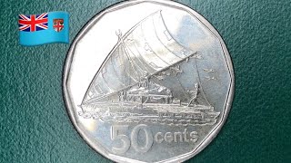 2009 50 Cents | Features | Mint | Value | Fiji 🇫🇯 #coin