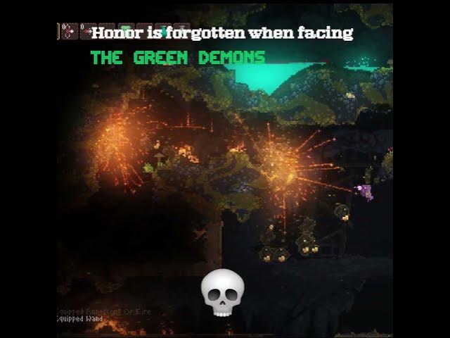 #noita; Honor is forgotten when facing the green demons | #gaming #gameplay