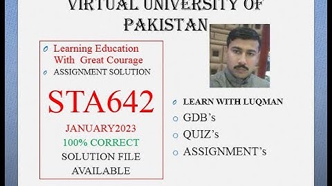 Sta642 Assignment 2 Solution 2023