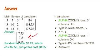 Solving 3x3 linear systems video