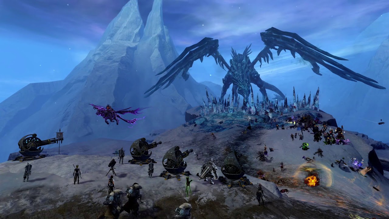 [Guild Wars 2] Claw of Jormag - Cinematic Gameplay - No UI