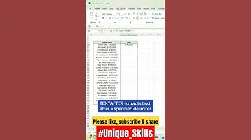 #TEXT AFTER in excel | extract last name || #shorts #viral