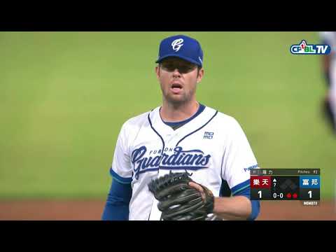05/27 樂天 vs 富邦 七局上，羅力連飆2K加上李宗賢的空中抓飛鳥美技，富邦又讓對手三上三下
