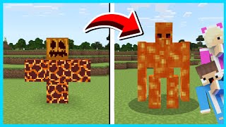 MIPAN \u0026 ZUZUZU TERNYATA BISA BUAT IRON GOLEM DARI BLOCK APA AJA DI MINECRAFT! KEREN BANGET