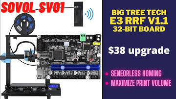Big Tree Tech E3 RRF 32-bit board, sensorless homing to maximize print volume - SOVOL SV01, Ender 3