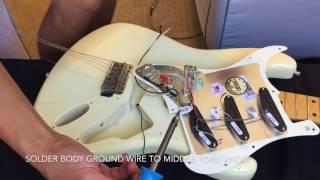 How to install pre-loaded pickguard onto vintage MIJ Fender Stratocaster