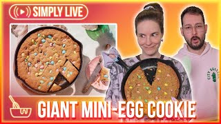 Giant MiniEgg Cookie Chaotic Creation LIVE  Simplybakelogical