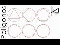 Polígonos regulares inscritos en una circunferencia (paso a paso)