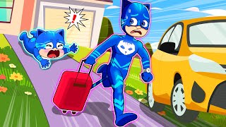 Dad, Please Take Me Along - Don't Leave Me Alone! Catboy's Life Story - PJ MASKS 2D Animation