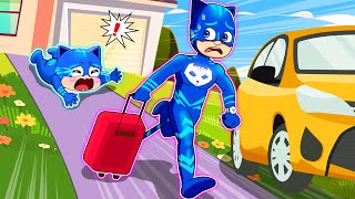 Dad, Please Take Me Along - Dont Leave Me Alone Catboys Life Story - Pj Masks 2D Animation