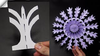 3D paper snowflake | 3 diy easy way by 123 Easy Paper Crafts DIY 8,117 views 5 months ago 8 minutes, 26 seconds