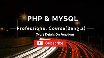 Php Programming (More Details About Functions) Bangla Tutorial