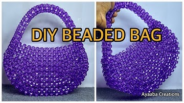 How to make a semicircle beaded bag for beginners