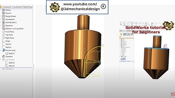 ⚡ Quick SolidWorks Tutorial |  Create 3D Countersinks ⚡