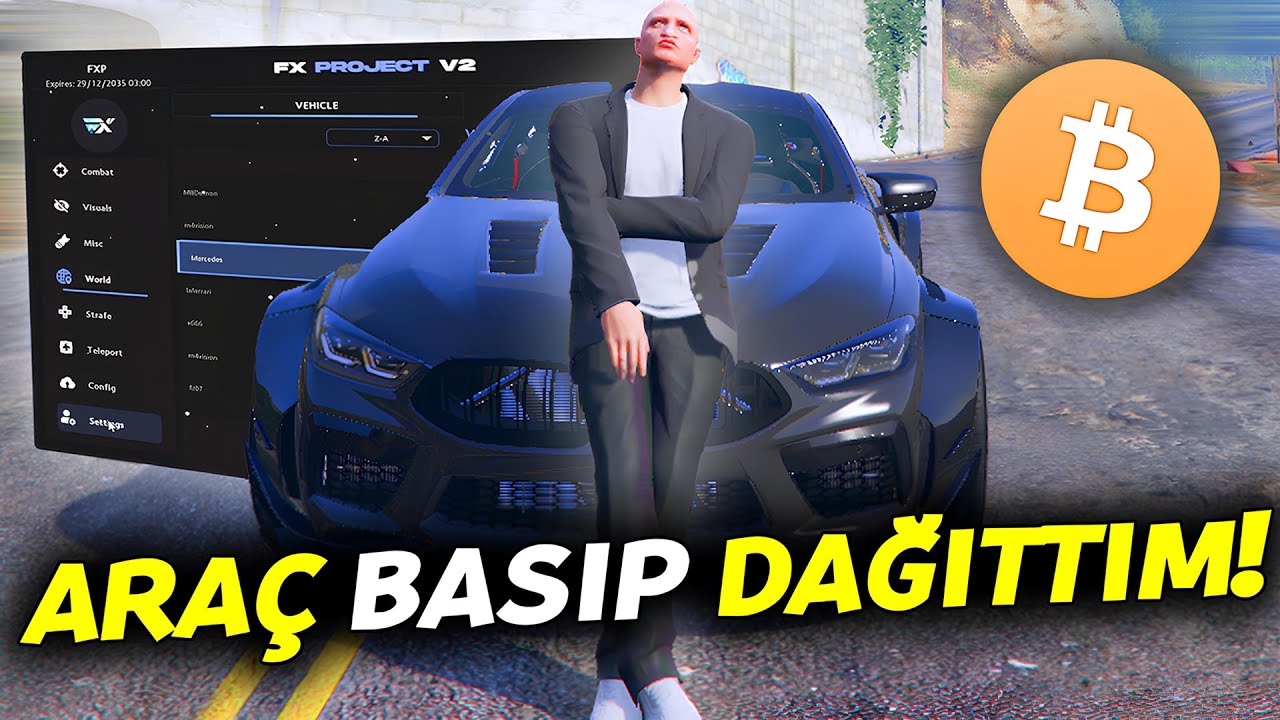 Hileyle Araba Basıp Tüm Sunucuya Dağıttım! (Fivem Hile Troll)