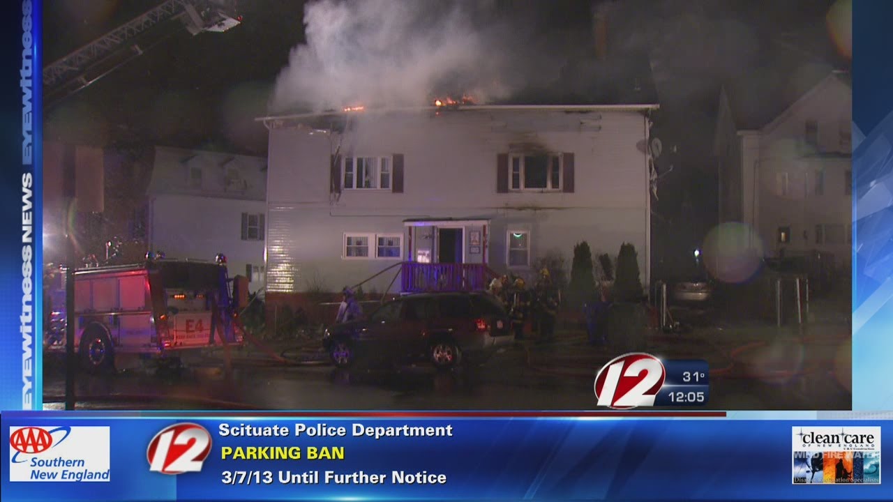 Two Firefighters Injured Fighting Fall River House Fire - YouTube