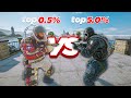 Can A TOP 5% Player Beat A TOP 0.5% Player In Rainbow Six Siege?