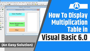 How to display multiplication table in visual basic 6.0