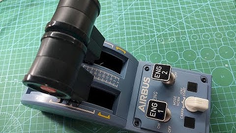 Replace the more realistic Thrustmaster TCA Airbus throttle engine switch [QuickMade]