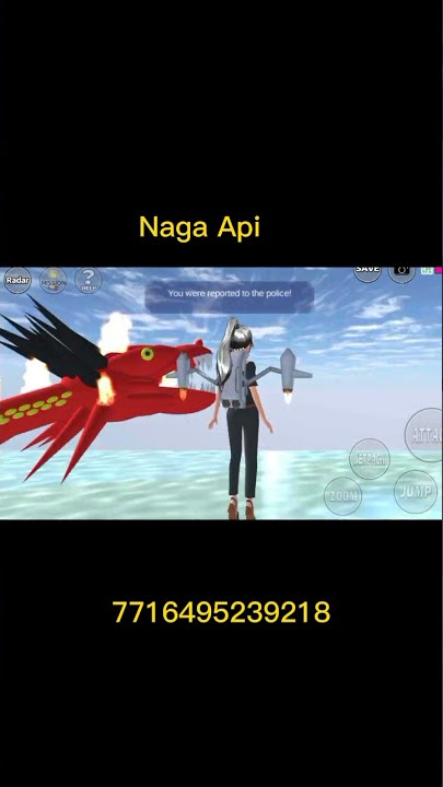 ID naga api || sakura school simulator #shorts