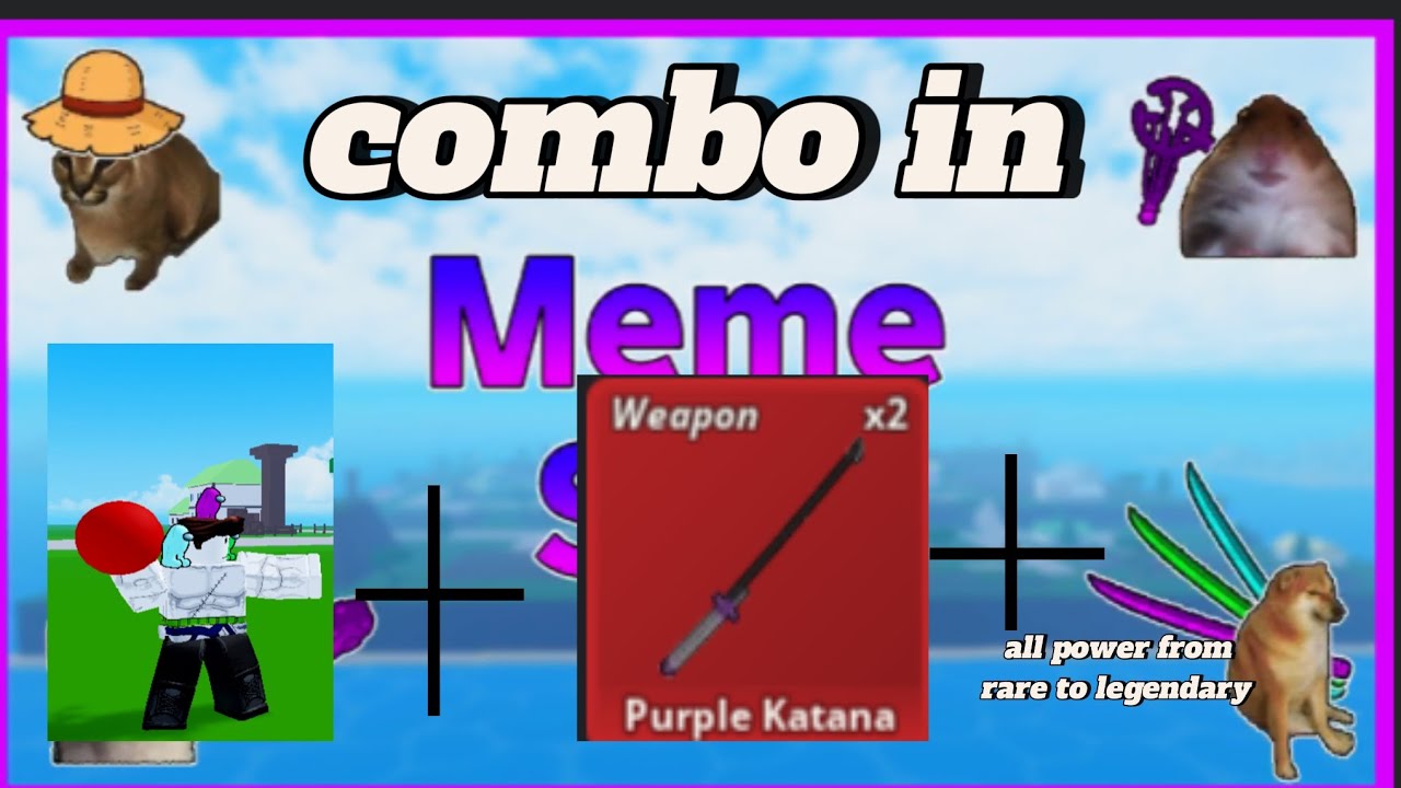 combo all power from rare to legendary with baller fighting style and purple kantana 