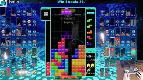 Tetris 99 Insane T-Spins, Huge Damage Output, Clutch Top 5 Finish