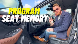 How To Program Subaru Seat Memory With Key Fob And Driver Focus Facial Recognition