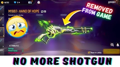 M1887 REMOVED FROM GAME😭WHY GARENA REMOVED 🥺😥