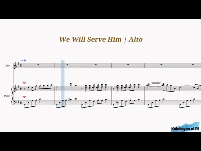 We Will Serve Him | Alto | Vocal Guide by Sis. Jewess Tobias class=