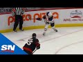 Leon Draisaitl Scores One-Timer From Impossible Angle