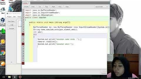 Tugas Pemograman My Biodata (BufferedReader) coding BlueJ