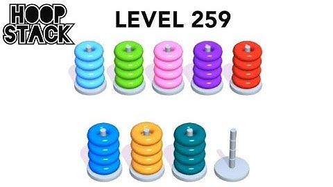 Hoop Stack Level 259 | Puzzle Game  | Complete Level