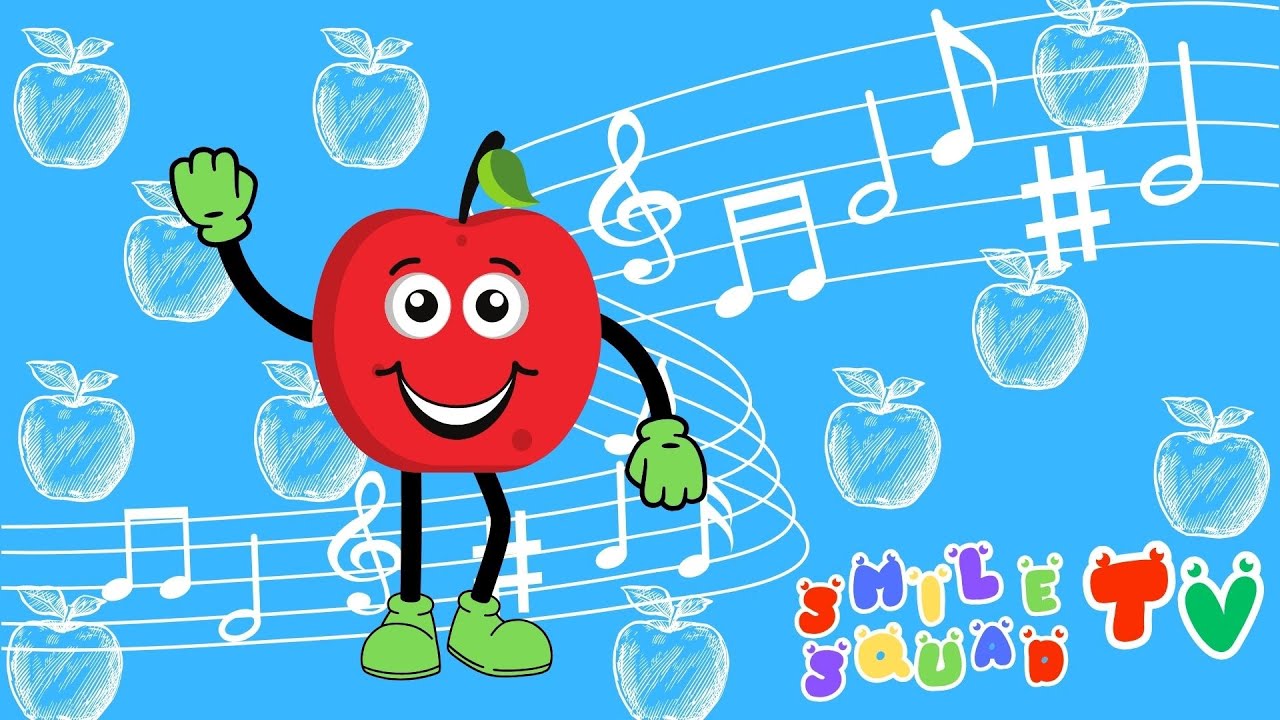 Apple Song For Kids | Fruits Song | Nursery Rhymes & Kids Songs | Learn ...