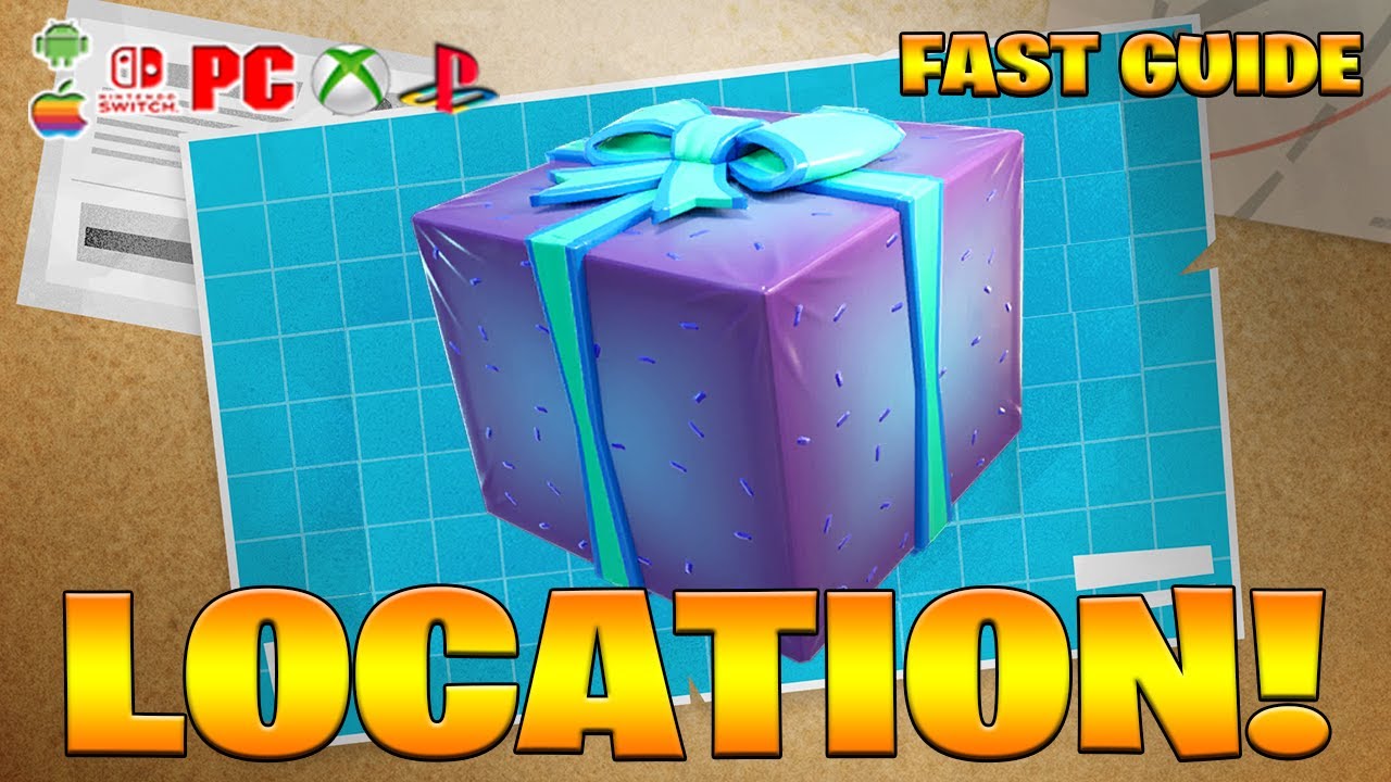 Где найти ВСЕ подарки на день рождения в Fortnite! (Как найти подарки на день рождения)