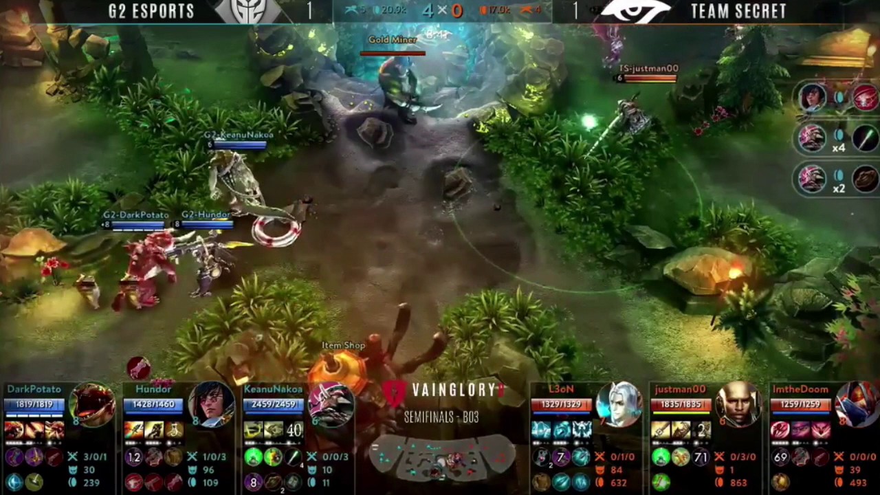 G2 Esports Vs. Team Secret GAME THREE: Vainglory 8 Spring Opener EU Split 2 Week 2