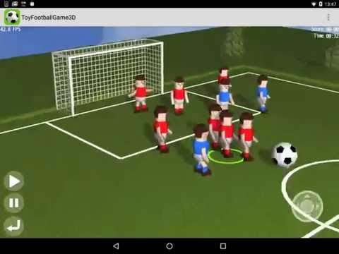 Jogo de futebol de brinquedo 3d