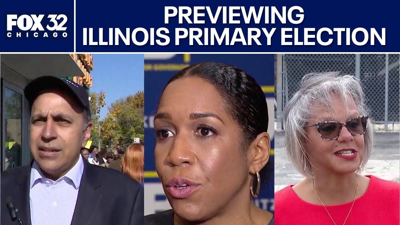 Previewing the Illinois primary election on Tuesday - YouTube