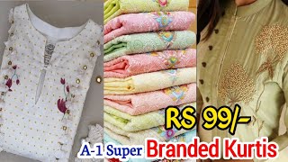 RS 99/-,A-1 Branded Kurti,Cash On Delivery,Boutique Collection कम रेट में,Kurti Manufacturer