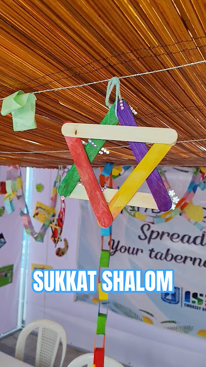 A quick look at the Sukkah decorations made by children for the Sukkot Jewish Festival in Manila