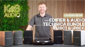 Edifier R1280T & Audio Technica LP60X Turntable with Speakers Bundle - Product Overview