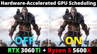 Hardware Accelerated GPU Scheduling OFF vs ON - RTX 3060 Ti + Ryzen 5 5600X 10 Games 1080p 1440p 4k Profile